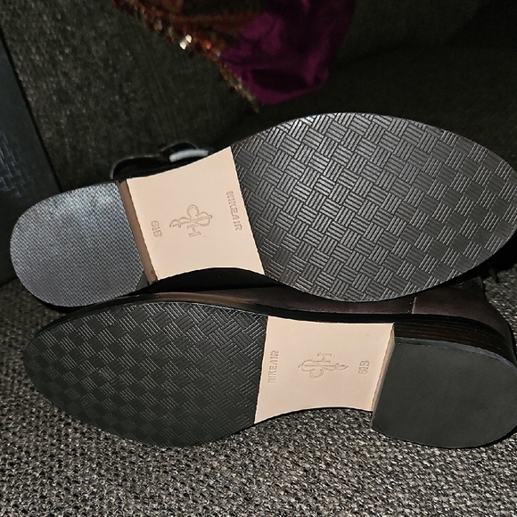 Cole Haan Dark Brown Leather and Suede Boots - Picture 6 of 7